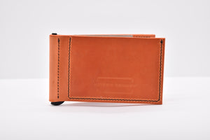 Money Clip Wallet - Orange/Matte Black