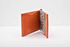 Money Clip Wallet - Orange/Matte Black