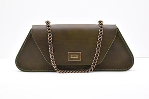 Trapezio - Olive/Antique Brass