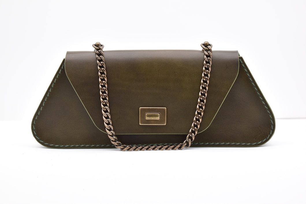 Trapezio - Olive/Antique Brass