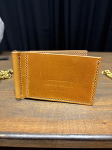 Money Clip Wallet - Bourbon/Brass