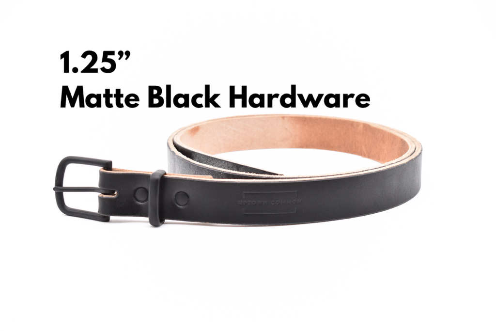 Leather Belt - Oak Tanned Black
