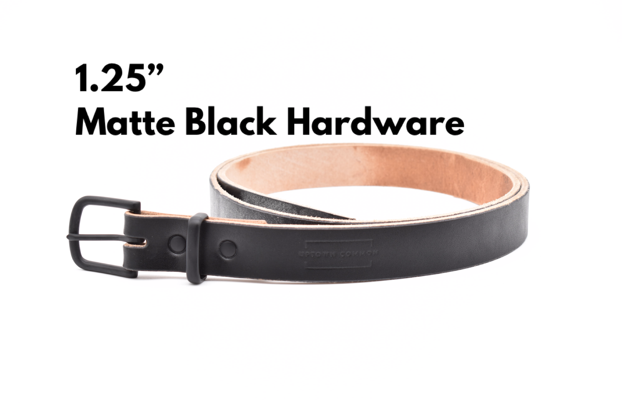 Leather Belt - Oak Tanned Black