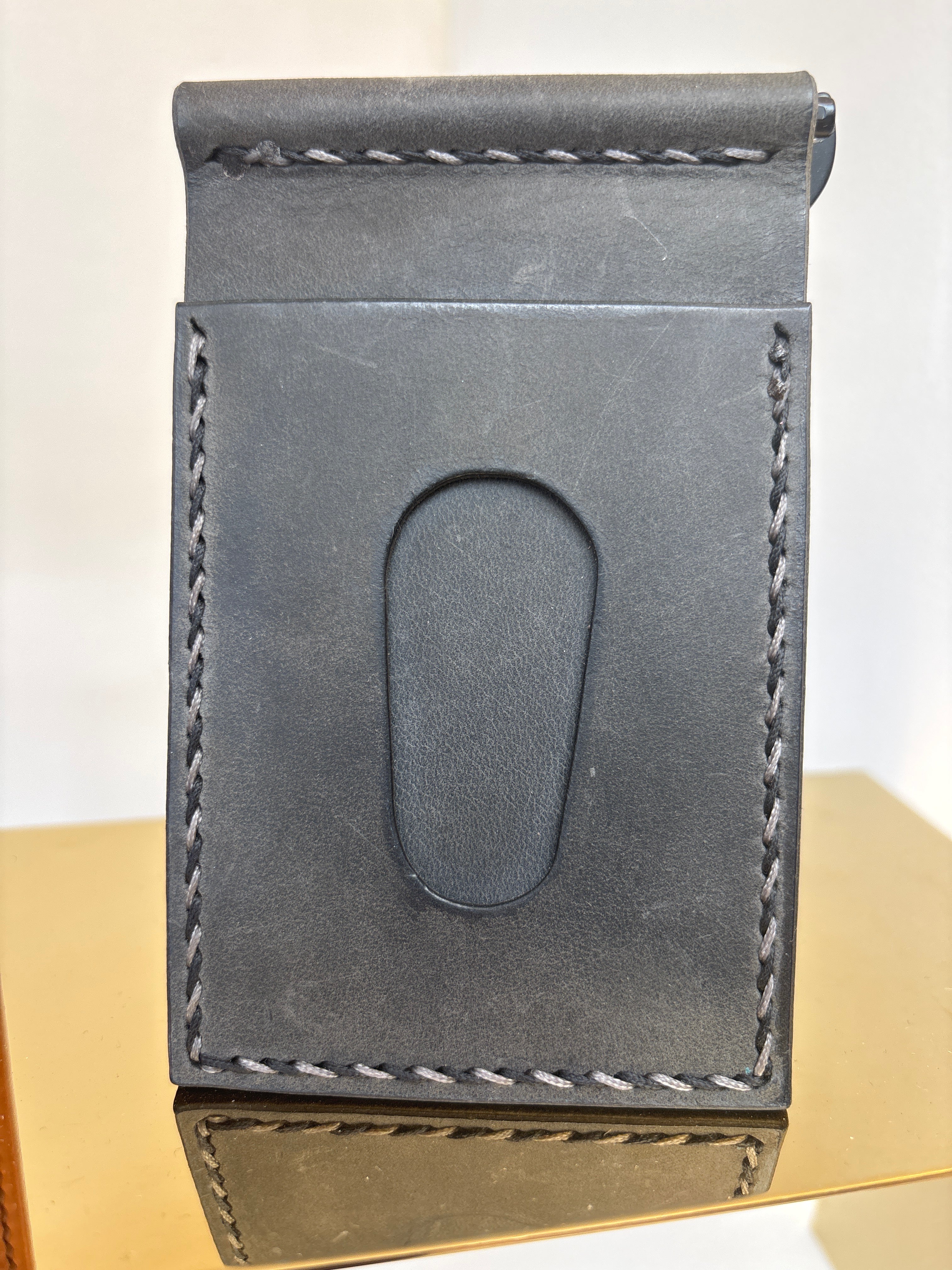 Money Clip Wallet - Aragona Black/Matte Black