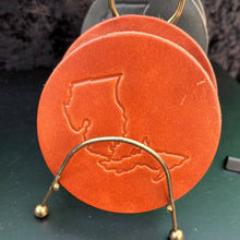 Load image into Gallery viewer, Leather Coaster - Michigan
