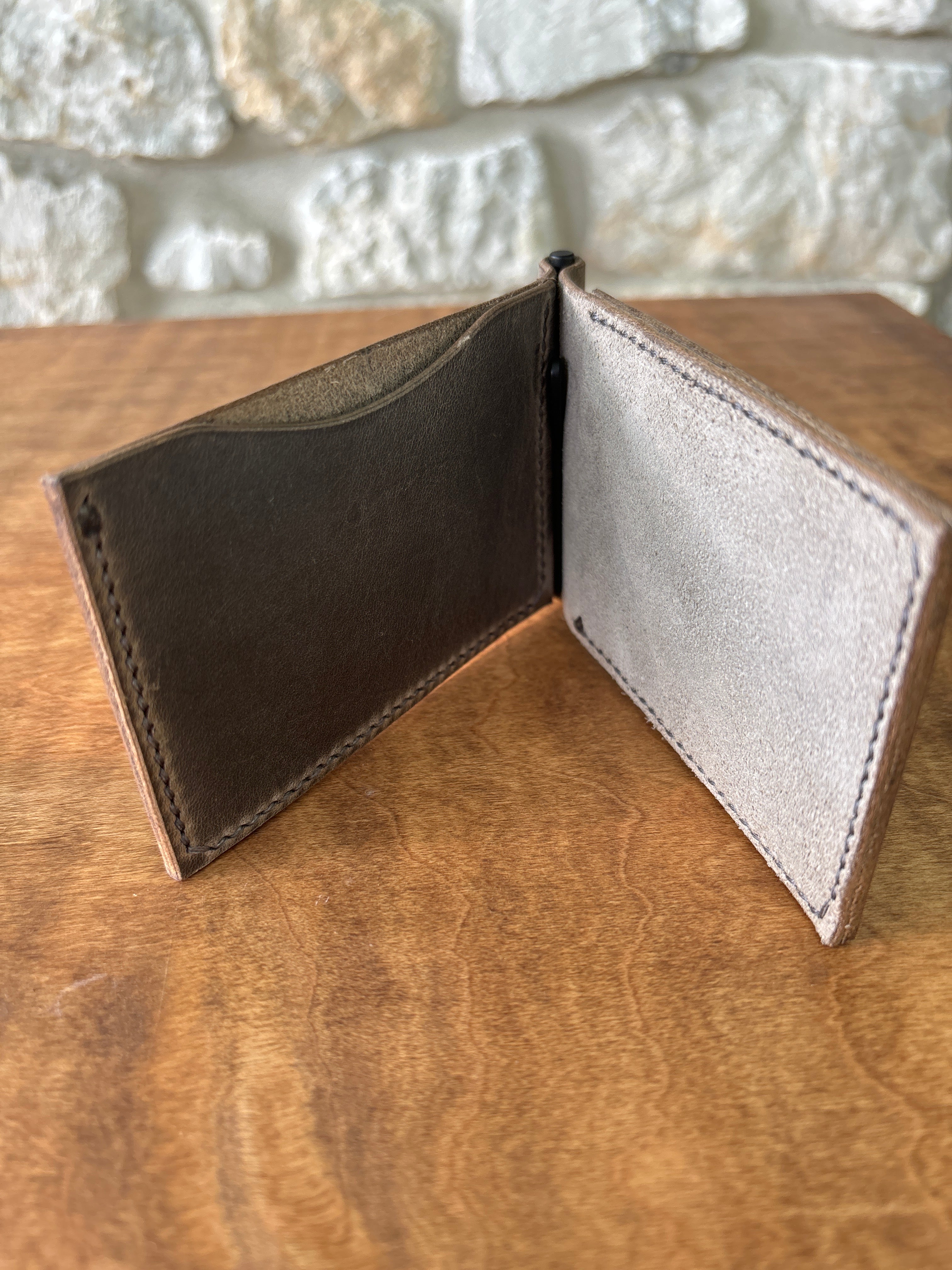 Money Clip Wallet - Charcoal/Matte Black