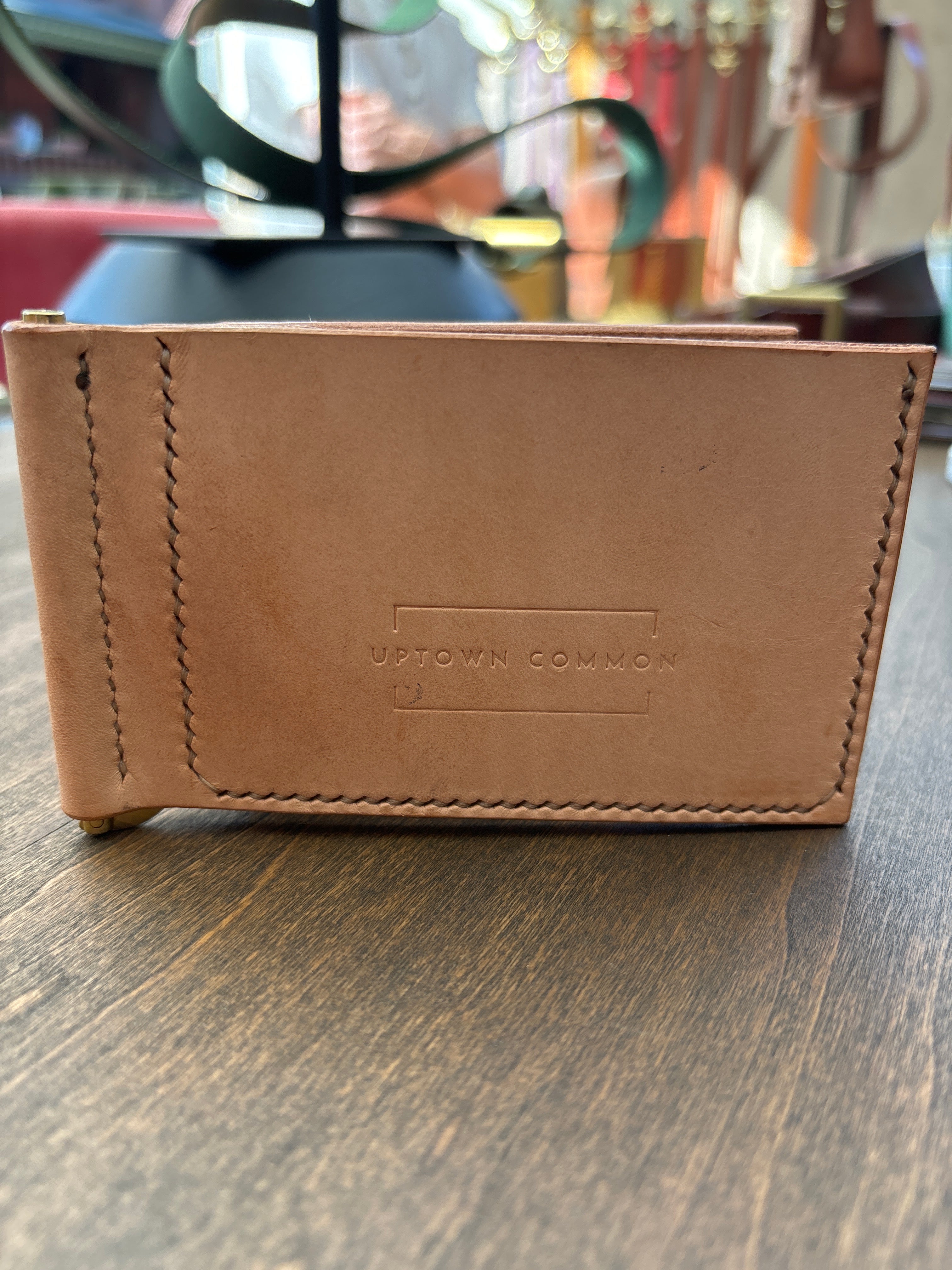 Money Clip Wallet - Natural/Brass