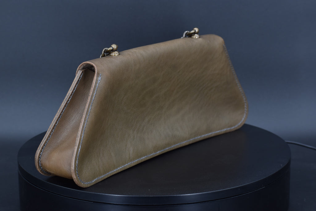 Trapezio - Concrete/Antique Brass