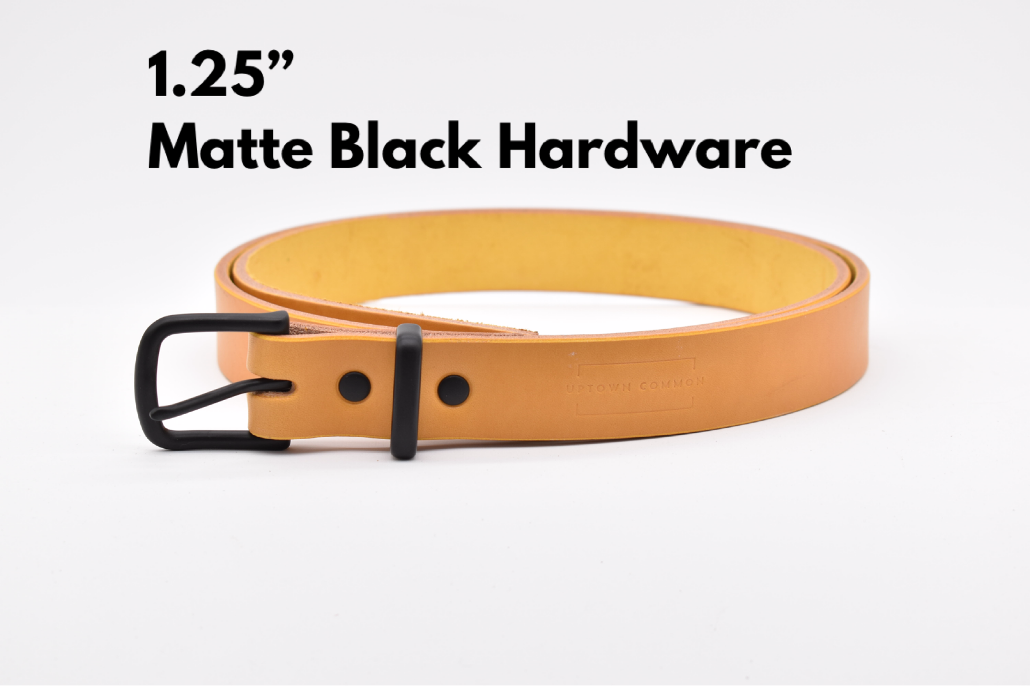 Leather Belt - Mustard