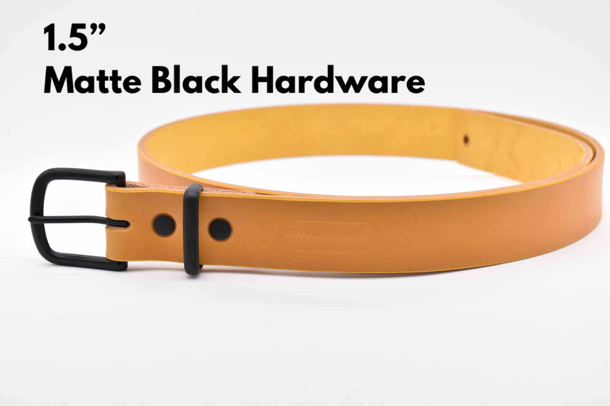 Leather Belt - Mustard