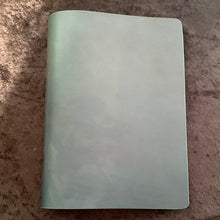 Load image into Gallery viewer, A5 Leather Notebook - Mediterranean Teal
