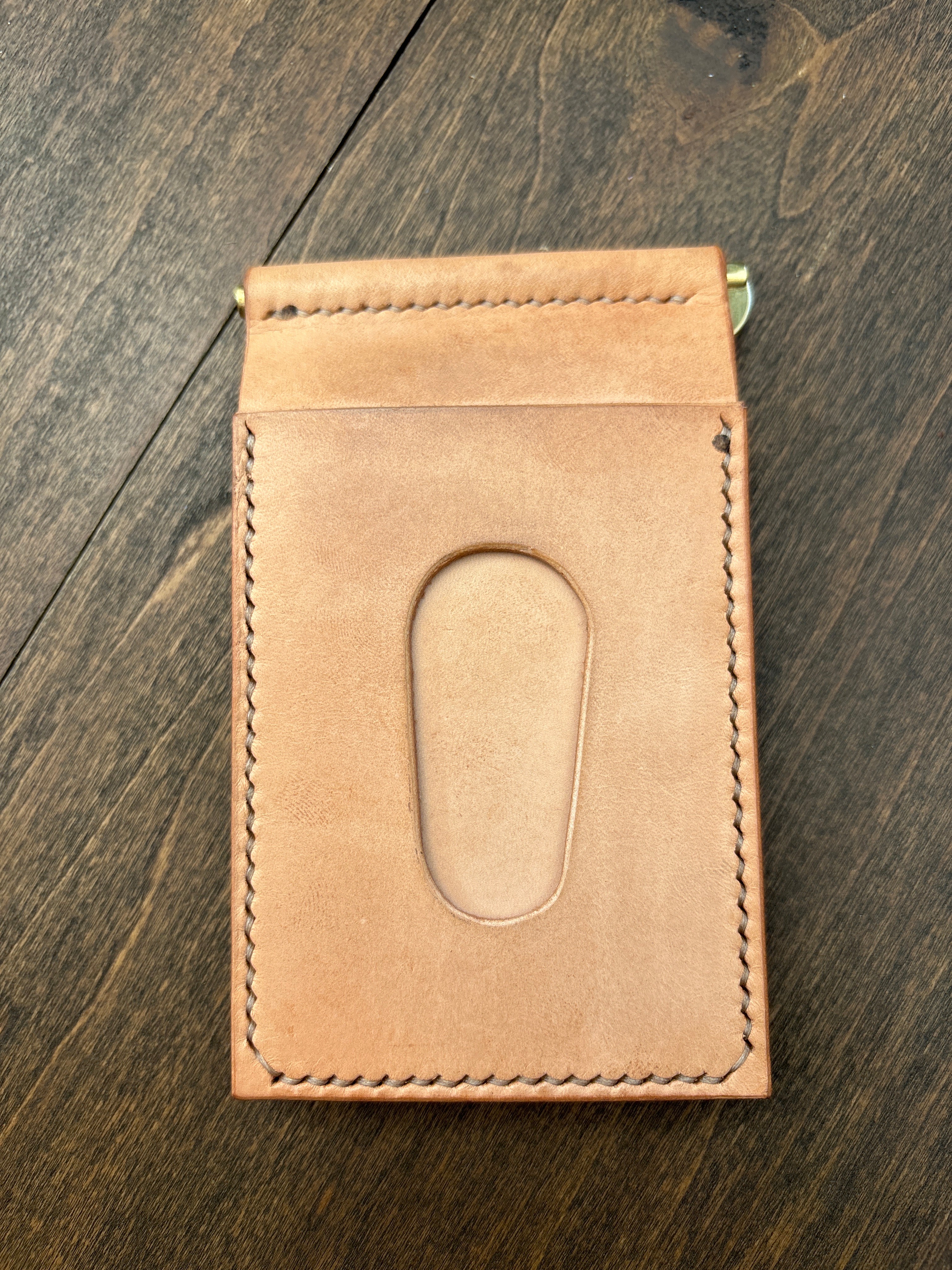 Money Clip Wallet - Natural/Brass