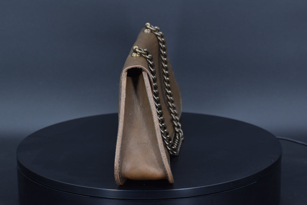 Trapezio - Concrete/Antique Brass