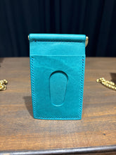 Load image into Gallery viewer, Money Clip Wallet - Turquoise/Brass
