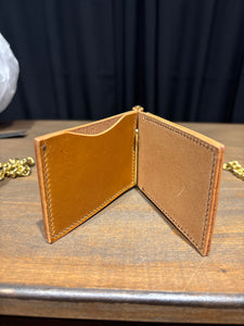 Money Clip Wallet - Bourbon/Brass