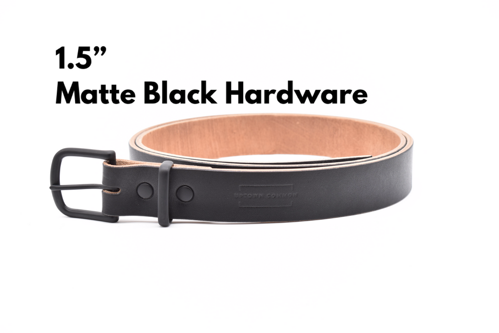 Leather Belt - Oak Tanned Black