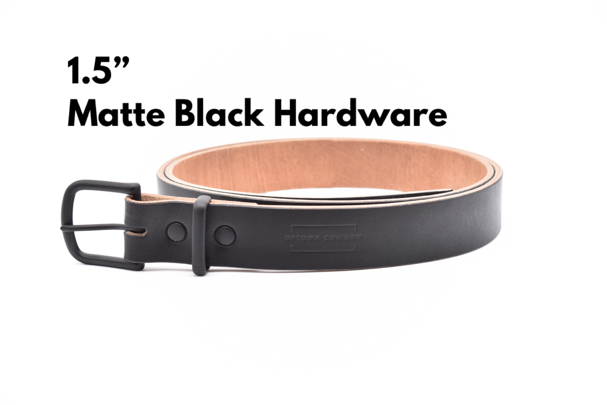 Leather Belt - Oak Tanned Black