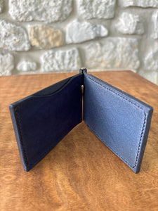 Money Clip Wallet - Royal Blue/Nickel