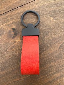 Fob Keychain - Red/Matte Black