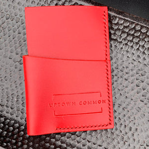 Simple Leather Wallet - Red