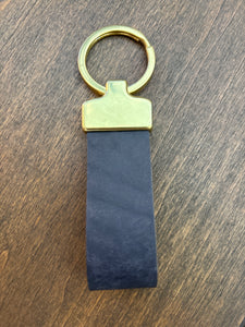 Fob Keychain - Midnight Graffiti/Brass