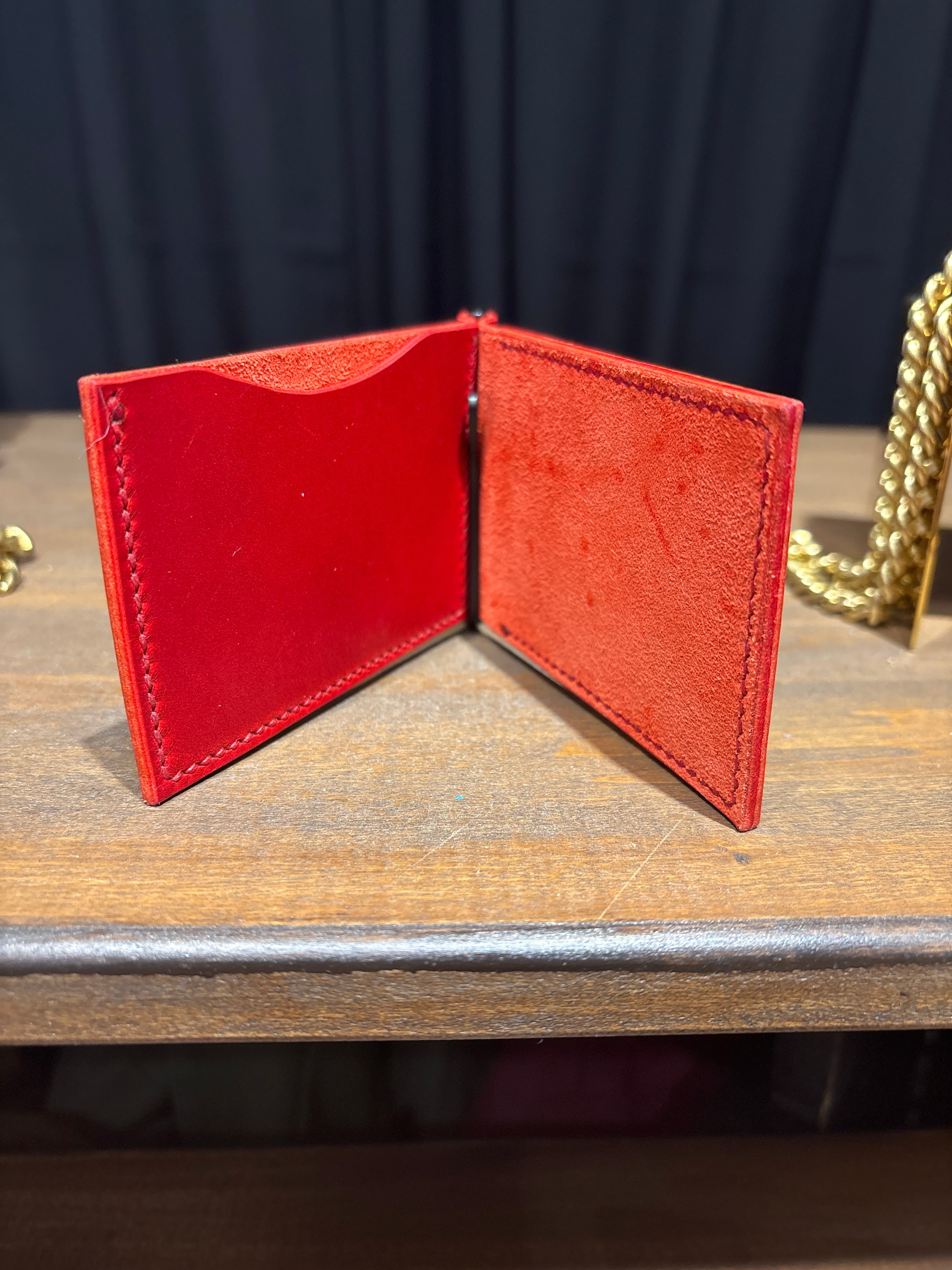 Money Clip Wallet - Red/Matte Black