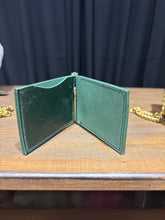 Load image into Gallery viewer, Money Clip Wallet - Emerald/Brass
