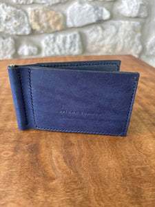 Money Clip Wallet - Royal Blue/Nickel