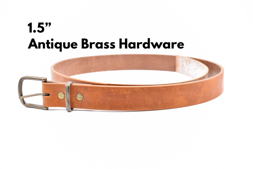 Leather Belt - Oak Tanned London Tan