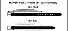 Load image into Gallery viewer, Leather Belt - Black Harness/Matte Black
