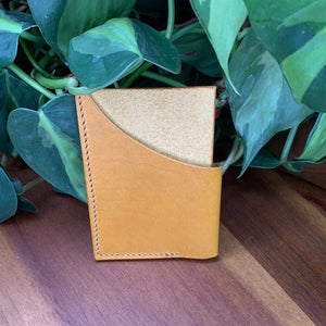 Simple Leather Wallet - Yellow