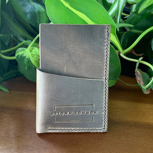 Simple Leather Wallet - Charcoal