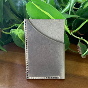 Simple Leather Wallet - Charcoal