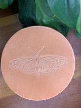 Load image into Gallery viewer, Leather Coaster - Alison Emery - Lunar Moth
