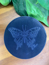 Load image into Gallery viewer, Leather Coaster - Alison Emery - Swallowtail
