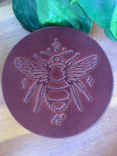 Load image into Gallery viewer, Leather Coaster - Astral Emma - Bee
